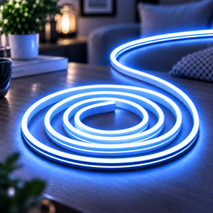 Силиконовая лента 2M / NEON светодиодная лента / Водонепроницаемая лента неон Синий