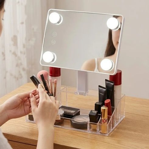 Зеркало-органайзер с LED подсветкой / Зеркало Cosmetic Mirror CY020-036