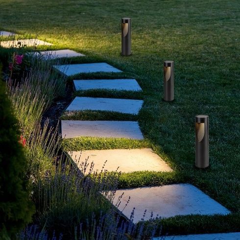 Уличный садовый светильник-столбик / Садовый фонарь на солнечной батарее garden light