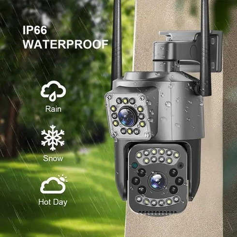 Вулична камера з двома лінзами SC03 V380pro ART 8761 підтримка 4G