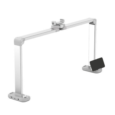 Настольная LED-лампа (F-800E) / Настольная лампа для маникюра / Лампа с деражетелем для телефона 40Вт