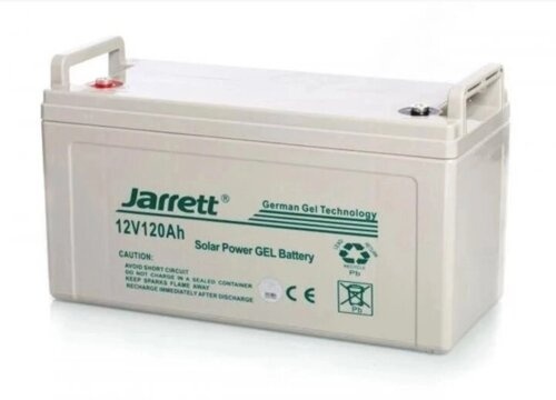 Гелевий акумулятор Jarrett 12V 120 Ah BATTERY GEL для котла та сонячних панелей