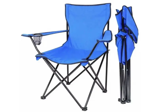 Складне крісло складане для пікніка та риболовлі "Павук" чорний