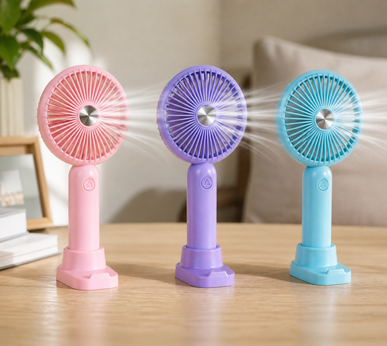Міні вентилятор Handheld Fan / Вентилятор портативний / Вентилятор з підставкою від USB