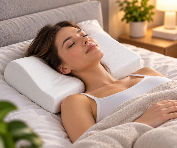Ортопедична подушка з пам'яттю Memory pillow (меморі пілоу)