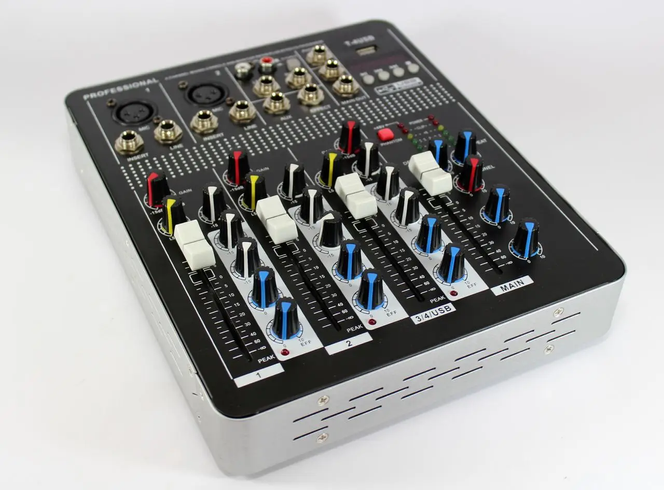 Аудіо Мікшер Mixer BT 4000 4 канали Bluetooth