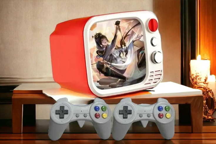 Игровая портативная консоль H7 Mini TV РЕТРО с монитором 3.5" + два джойстика (740 игр) SaleMarket