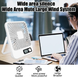 Портативний вентилятор з регулюванням на 180&deg; та дисплеєм USB White