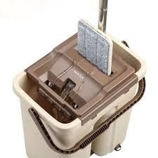 Швабра з відром і самовіджимом , Spin Mop Scratch Cleaning 360, швабра ледарка  6 л