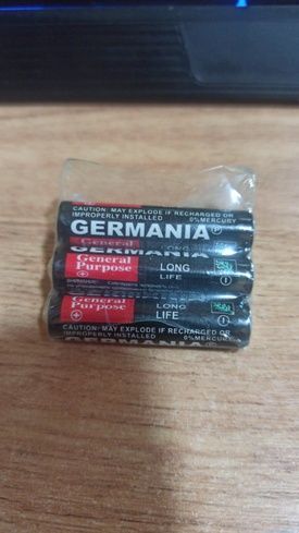 Батарейки пальчиковые GERMANIA тип АА