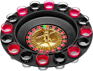 Рулетка зі стопками Drinking Roulette Set i3-90 алко рулетка казино на 16 чарок, Разноцветный