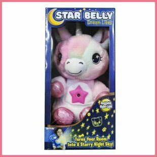 М'яка іграшка нічник-проектор зоряного неба Star Bellу Dream Lites Pupp, Светло-розовый