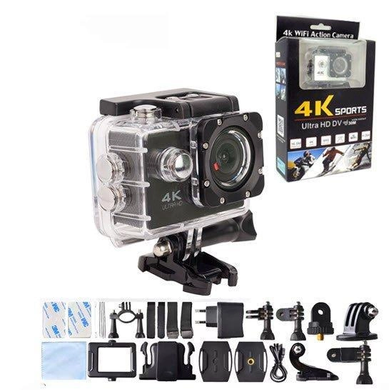 ЕКШН-КАМЕРА 4K Action Camera WI-FI 16 MPX WI-FI, Черный