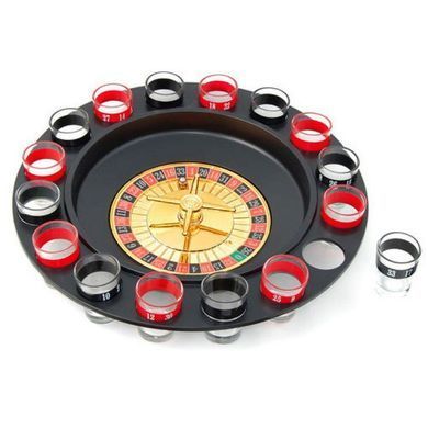 Рулетка зі стопками Drinking Roulette Set i3-90 алко рулетка казино на 16 чарок, Разноцветный