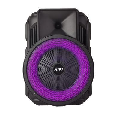 Портативная Bluetooth колонка со светомузыкой RX-8135W с LED-подсветкой, Черный