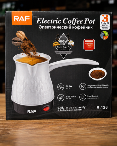 Турка электрическая 600Вт Electric Coffee Pot RAF R.126 / Дорожная турка RAF от 220В