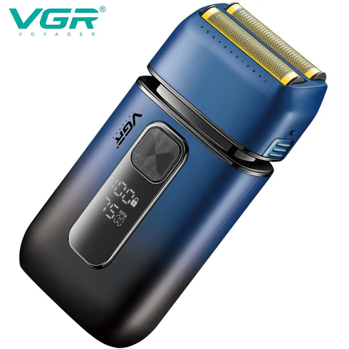 Электробритва VGR V-362 шейвер, двойное лезвие, IPX6, LED дисплей