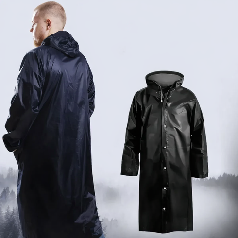 Плащ-дождевик с капюшоном  XL,XXL,XXXL