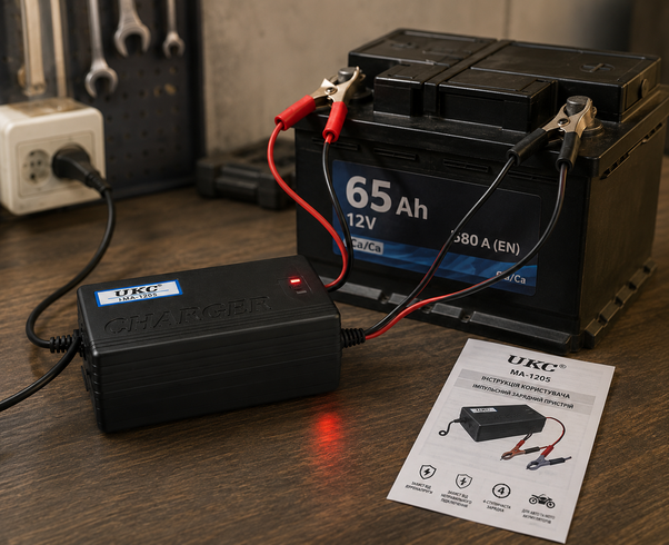 Зарядное устройство BATTERY CHARGER 5A MA-1205 / Зарядное устройство для аккумулятора автомобильного UKC MA-1205 12V 5A, Жёлтый