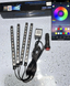 Светодиодная подсветка салона авто RGB led - подсветка в авто от прикуривателя, влагозащитная управление с телефона