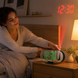 Часы 3827LP / Зеркальные электронные LED-часы / Будильник с проекцией