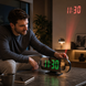 Часы 3827LP / Зеркальные электронные LED-часы / Будильник с проекцией