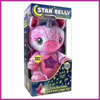 М'яка іграшка нічник-проектор зоряного неба Star Bellу Dream Lites Pupp, Фиолетовый