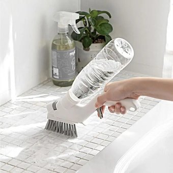 Щетка для уборки всех поверхностей 4в1 Water Spray Cleaning Kits эффективно и тщательно удаляет загрязнение, не оставляя царапин и не повреждая поверхности