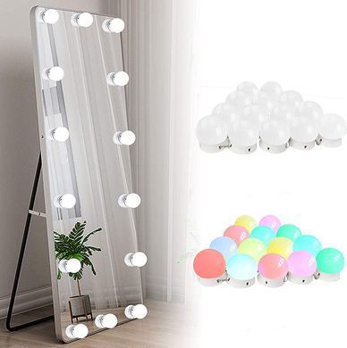 Подсветка для зеркала с пультом регулировкой яркости цвета Vanity Mirror Lights RGB разноцветная, Разноцветный