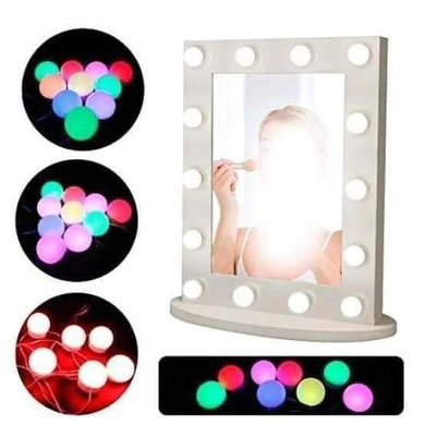 Подсветка для зеркала с пультом регулировкой яркости цвета Vanity Mirror Lights RGB разноцветная, Разноцветный