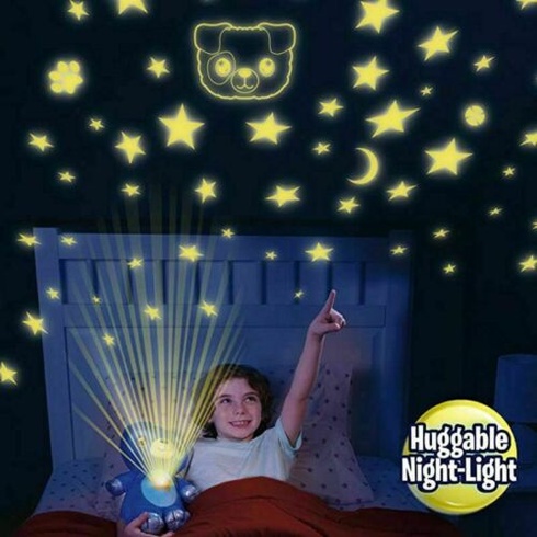 М'яка іграшка нічник-проектор зоряного неба Star Bellу Dream Lites Pupp, Фиолетовый