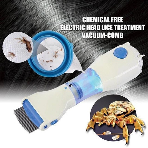 Расческа электрическая для удаления вшей и блох V-Comb Licetec TM-38 для вычесывания блох у животных и вшей