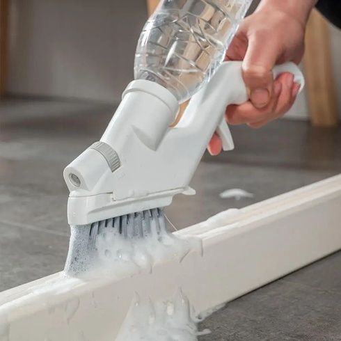 Щетка для уборки всех поверхностей 4в1 Water Spray Cleaning Kits эффективно и тщательно удаляет загрязнение, не оставляя царапин и не повреждая поверхности