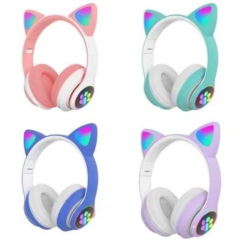 Беспроводные наушники Cat STN-28 / Гарнитура с микрофоном FM радио Bluetooth красный