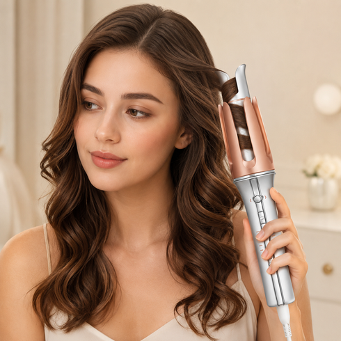 Автоматический стайлер Sheglam Hair Curler Bella для завивки волос / Плойка для локонов 3 режима 170&ndash;210&deg;C
