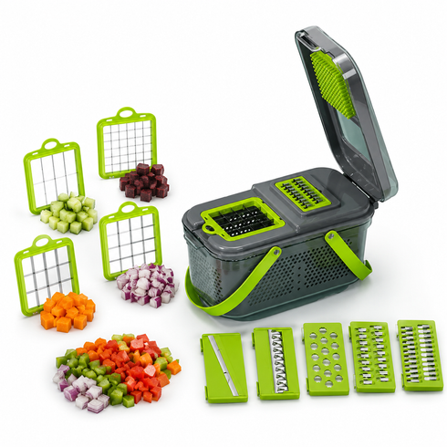 Овощерезка Мультислайсер vegetable cutter / Мультислайсер для овощей и фруктов / Механический ручной измельчитель