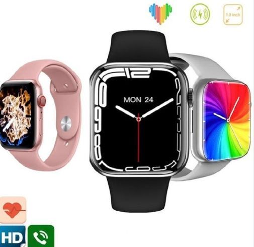 серый  Умные смарт-часы Smart Watch M7 Pro Max 45mm электронные наручные смарт часы с функцией звонка