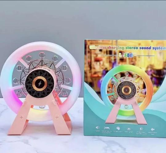 Багатофункціональний акумуляторний нічник-колонка "Карусель" з RGB-підсвічуванням L-38В