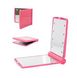 Дзеркало косметичне Travel Mirror Pink з LED підсвічуванням на 8 світлодіодів