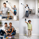Комплект малярных валиков Paint Roller с резервуаром для краски 7 предметов