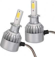 Комплект LED ламп C6 HeadLight H3 12v COB(5539), Серебристый