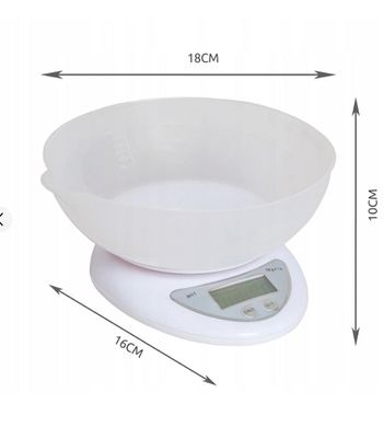 Весы с чашей Electronic Kitchen LK2303-92 , Белый