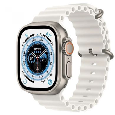 Смарт  часы Белые L8 Ultra Max 49 mm 1:1 Apple Watch! AMOLED.Премиум качество. Есть винты и фиксатор ремешка