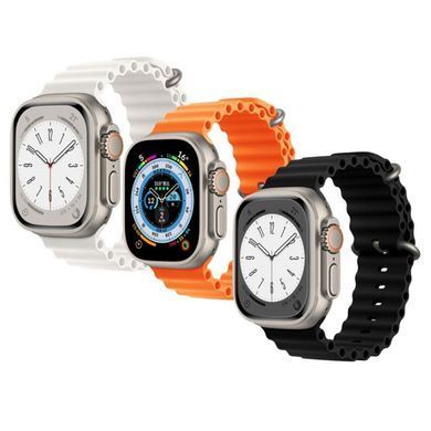 Смарт  часы Белые L8 Ultra Max 49 mm 1:1 Apple Watch! AMOLED.Премиум качество. Есть винты и фиксатор ремешка