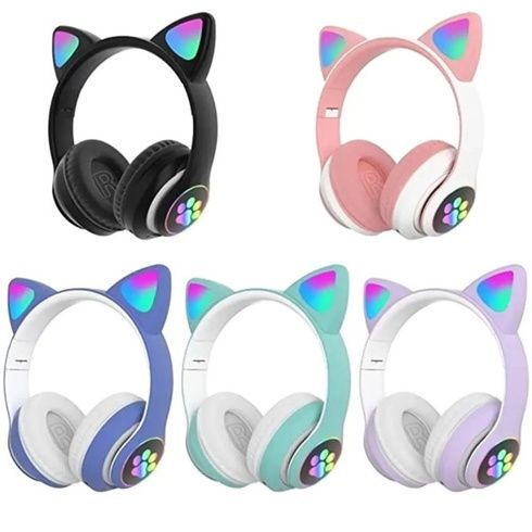 Беспроводные наушники Cat STN-28 / Гарнитура с микрофоном FM радио Bluetooth синий