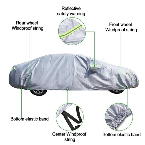 Накидка на машину від сонця та снігу Universal Car Cover захисний чохол для автомобіля XL  540*175*120см