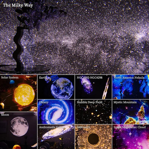 Проектор звездного неба домашний планетарий Planetarium Galaxy 12 галактик 360&deg;