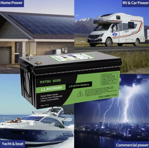 Аккумулятор BATTERY liFePo4 для дома, квартиры, ИБП и солнечных электростанций / Аккумулятор LiFePO4 200Ah 12.8V (литий-железо-фосфатный, BMS)