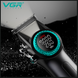 Акумуляторна машинка для стрижки VGR V-001, 10 насадок, 9000 RPM, АКБ 4600 mAh, LED дисплей