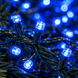 Гірлянда-нитка 380 LED, синє світло / Гірлянда Xmas зелений провід / LED-декор 220В